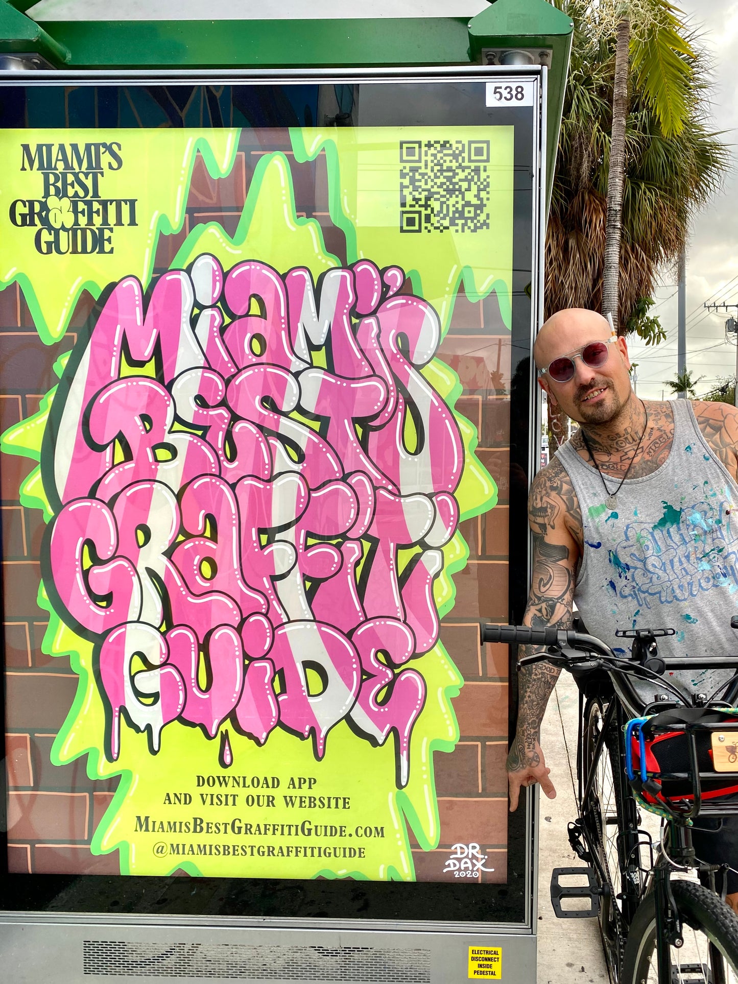 "Miami's Best Graffiti Guide" 2020 - Poster by DAKS - 13' x 17' inches