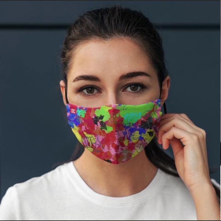 "AMOS Abstract Mask” by AMOS - Reusable, 3 Sizes To Choose