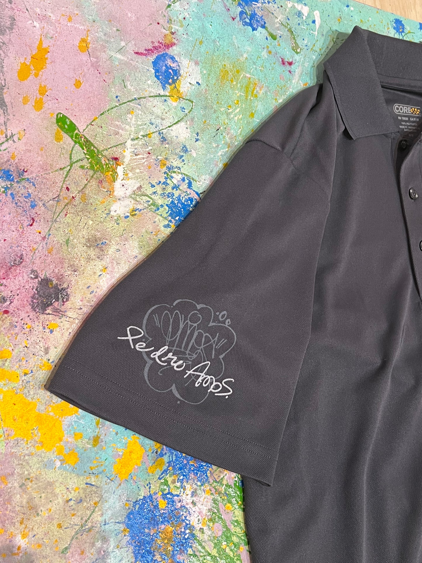 "Under PAR" - Athletic Polo - Grey