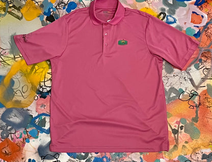 "Under PAR" Athletic Polo - Pink