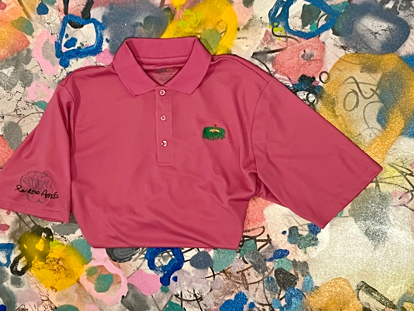 "Under PAR" Athletic Polo - Pink
